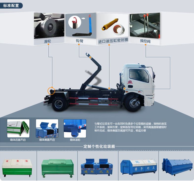 勾臂垃圾車廠家