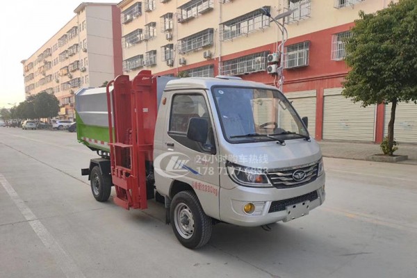 國六【3-4方 藍(lán)牌】唐駿歐鈴 掛桶垃圾車